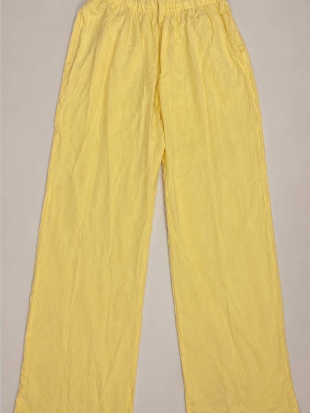 Kids' Elastic-Waist Yellow Lounge Pants